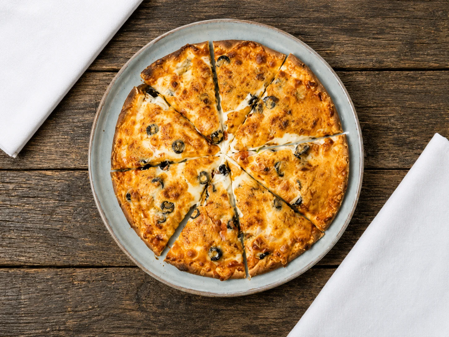 House Special pizza with generous toppings at 4 St Pizza Ltd Calgary
